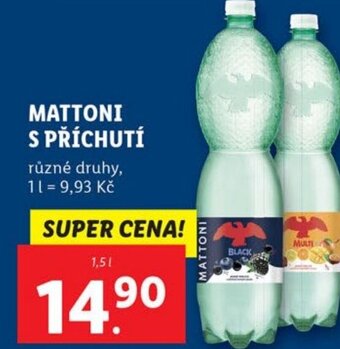 Lidl MATTONI S PŘÍCHUTÍ nabídka