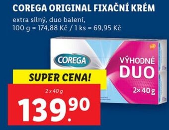 Lidl COREGA ORIGINAL FIXAČNÍ KRÉM nabídka
