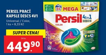 Lidl PERSIL PRACÍ KAPSLE DISCS 4V1 nabídka