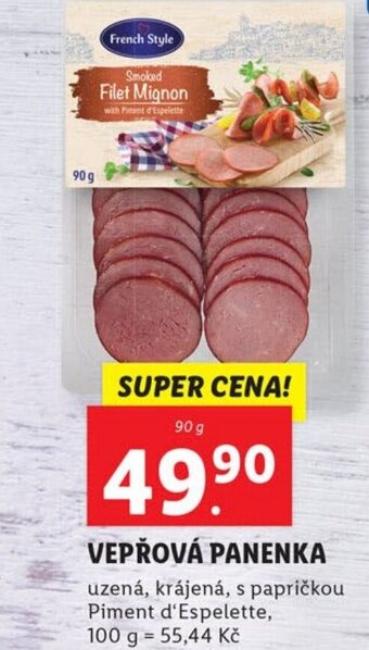 Lidl VEPŘOVÁ PANENKA nabídka