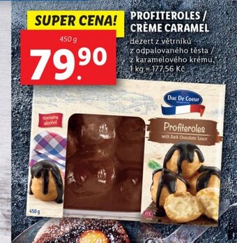 Lidl PROFITEROLES/ CRÈME CARAMEL nabídka