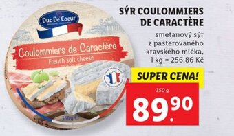 Lidl SÝR COULOMMIERS DE CARACTÈRE nabídka