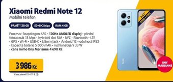 Datart Xiaomi Redmi Note 12 Mobilní telefon nabídka
