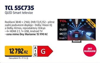 Datart TCL 55C735 QLED Smart televize nabídka