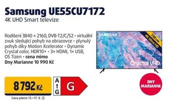 Datart Samsung UE55CU7172 4K UHD Smart televize nabídka