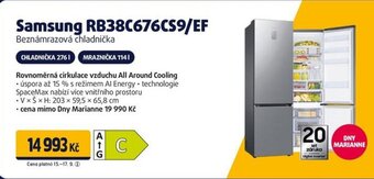 Datart Samsung RB38C676CS9/EF Beznámrazová chladnička nabídka