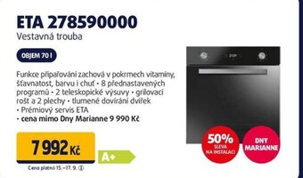 Datart ETA 278590000 Vestavná trouba nabídka