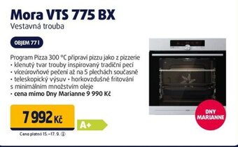 Datart Mora VTS 775 BX Vestavná trouba nabídka