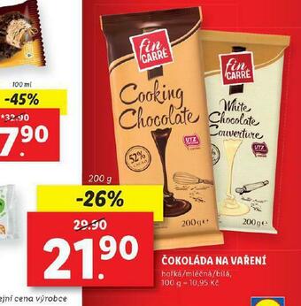Lidl Čokoláda na vaření nabídka