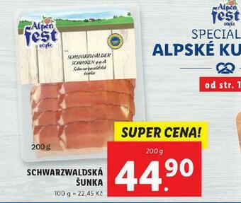 Lidl Schwarzwaldská šunka nabídka