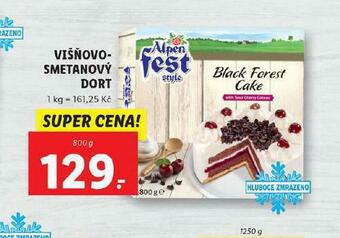 Lidl Višňovo-smetanový dort nabídka