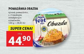 Lidl Pomazánka obazda nabídka