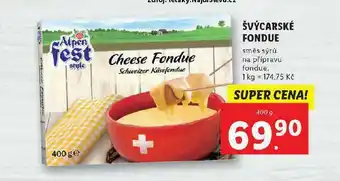 Lidl Švýcarské fondue směs sýrů nabídka