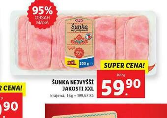 Lidl Šunka nejvyšší jakosti xxl nabídka