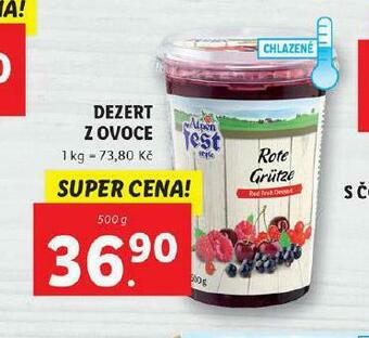 Lidl Dezert z ovoce nabídka