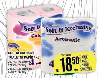 Tamda Foods Soft&exclusive toaletní papír 4ks nabídka
