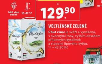 Lidl Veltínské zelené nabídka