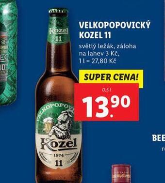 Lidl Pivo velkopopovický kozel 11 nabídka