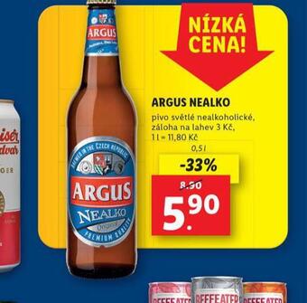 Lidl Pivo argus nealko nabídka