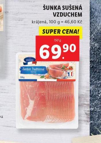 Lidl Šunka dušená vzduchem nabídka