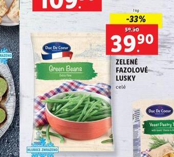 Lidl Zelené fazolové lusky nabídka