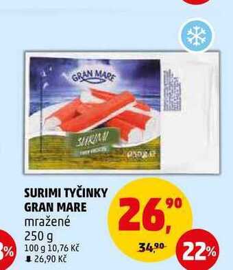 Penny Market Surimi tyčinky gran mare mražené 250 g nabídka