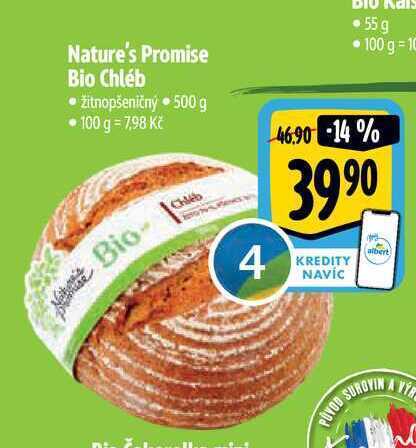 Albert Nature's promise bio chléb 500 g nabídka