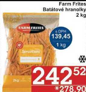 Jip Farm frites batátové hranolky, 2 kg nabídka