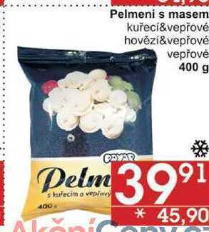 Jip Pelmeni s masem kuřecí&vepřové, 400 g nabídka