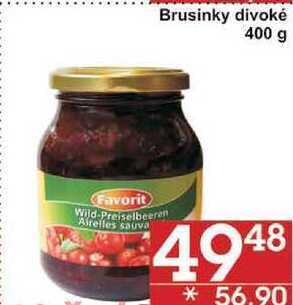 Brusinky divoké, 400 g