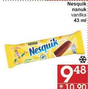 Jip Nestlé nesquik nanuk vanilka, 43 ml nabídka