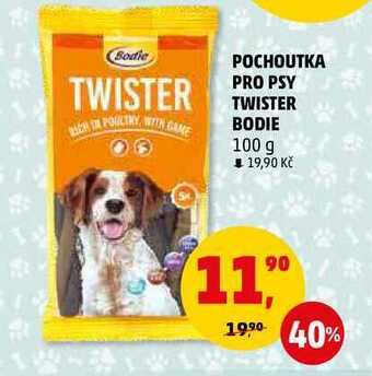 Penny Market Pochoutka pro psy twister bodie 100 g nabídka