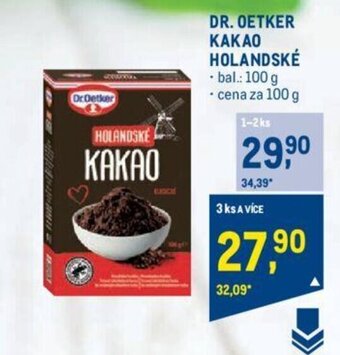 Makro DR. OETKER KAKAO HOLANDSKÉ nabídka