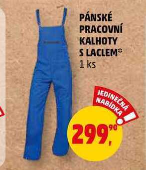 Penny Market Pánské pracovní kalhoty s laclem nabídka