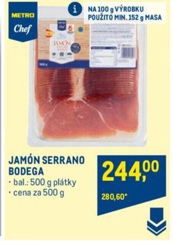 Makro JAMÓN SERRANO BODEGA nabídka