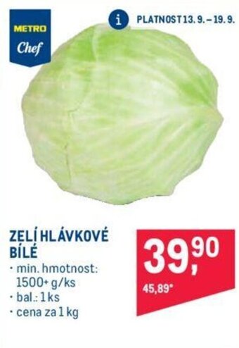 Makro ZELÍ HLÁVKOVÉ BÍLÉ nabídka