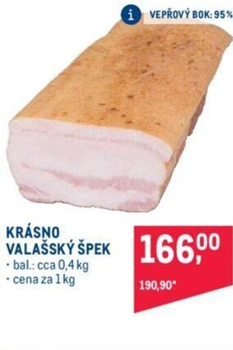 Makro KRÁSNO VALAŠSKÝ ŠPEK nabídka