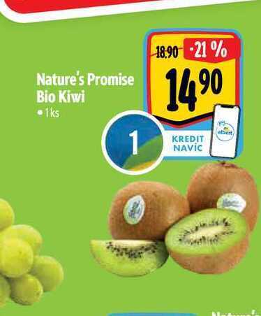 Albert Nature's promise bio kiwi • 1 ks nabídka