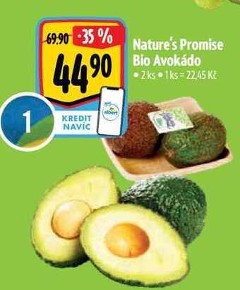 Albert Nature's promise bio avokádo • 2 ks nabídka