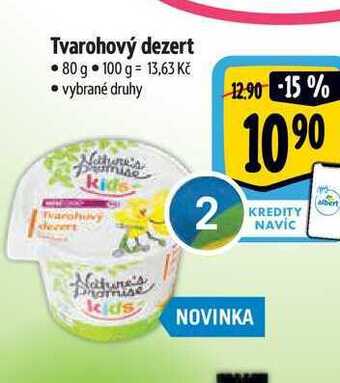 Albert Tvarohový dezert • 80 g nabídka
