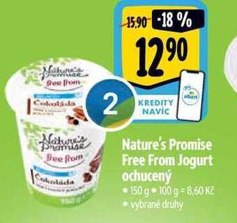 Albert Nature's promise free from jogurt ochucený 150 g nabídka