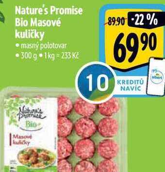 Albert Nature's promise bio masové kuličky 300 g nabídka