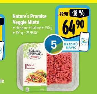Albert Nature's promise veggie mleté 250 g nabídka
