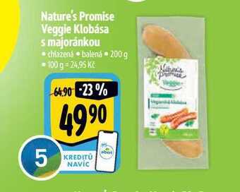 Albert Nature's promise veggie klobása s majoránkou 200 g nabídka