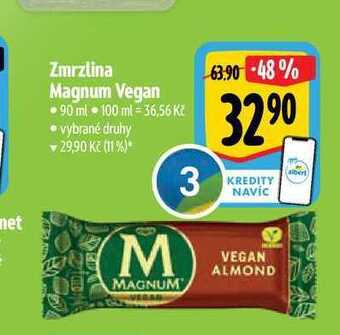 Albert Zmrzlina magnum vegan 90 ml nabídka