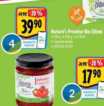 Albert Nature's promise bio džem 270 g nabídka