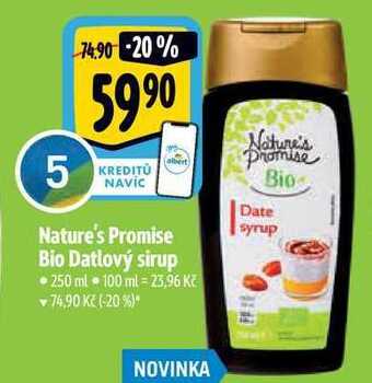 Albert Nature's promise bio datlový sirup • 250 ml nabídka