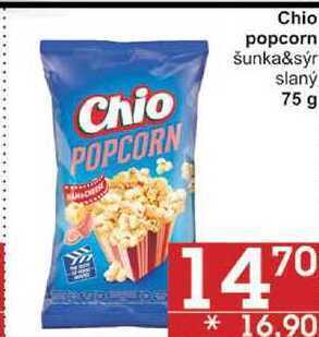 Jip Chio popcorn šunka&sýr, 75 g nabídka