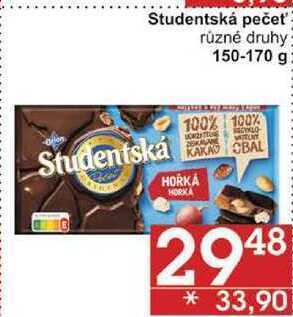 Orion studentská pečeť čokoláda 180g