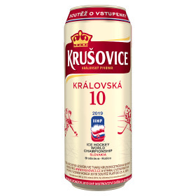 Jip Krušovice 10°, světlé výčepní pivo (plechovka) 0.5l nabídka